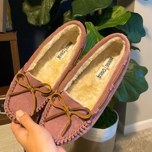 Size 7 Minnetonka Moccasins, never worn
